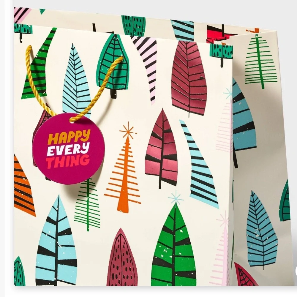 3-Medium Vogue Gift Bag Foil - Tabitha Brown for Target: Botanical